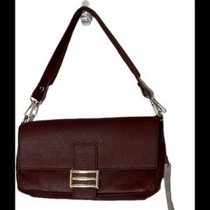 NWT Divina Firenze Abbi Italian Pebbled soft Leather bag with strap